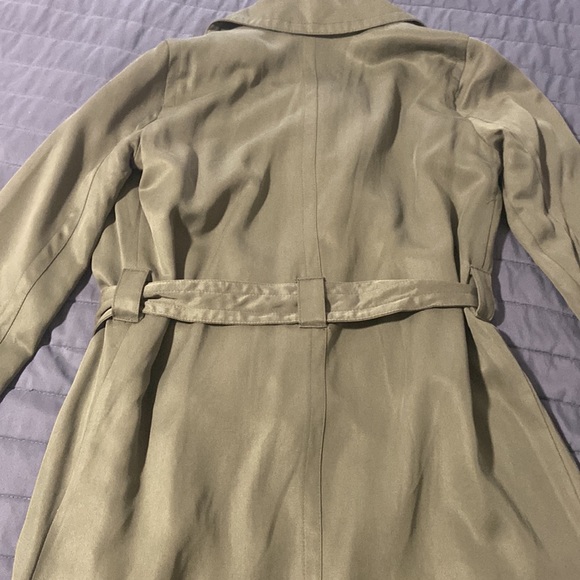 NWT Abercrombie army green trench coat - Picture 6 of 6